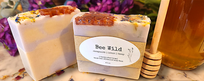 Bee Wild - Natural Soap (Honeysuckle & Lemon)