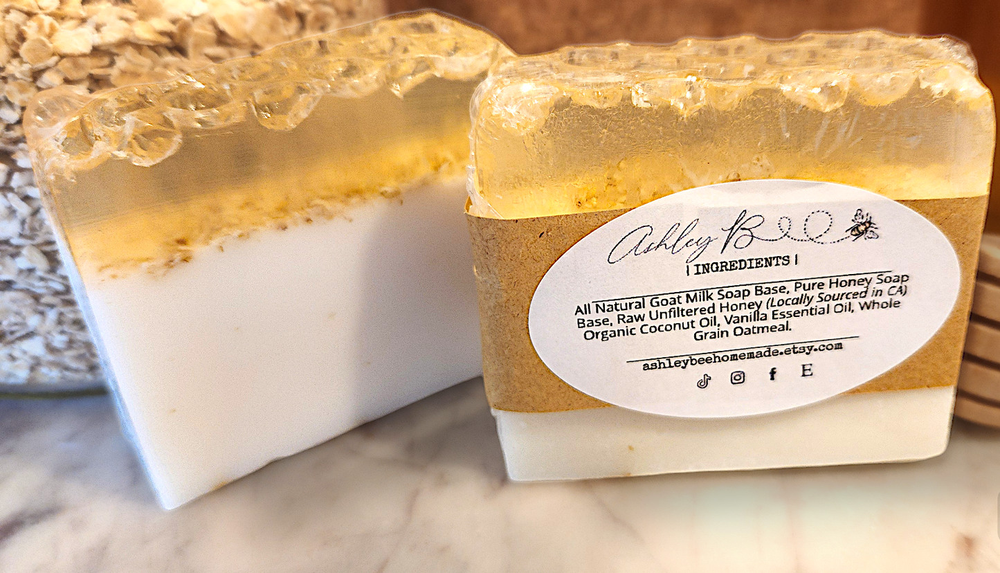 Bee Gentle - Natural Soap (Honey, Vanilla and Oatmeal)