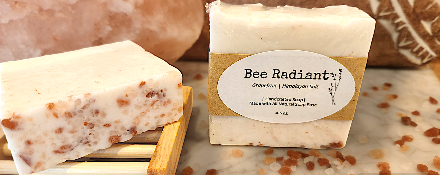 Bee Radiant - Natural Soap (Grapefruit & Himalayan Salt)