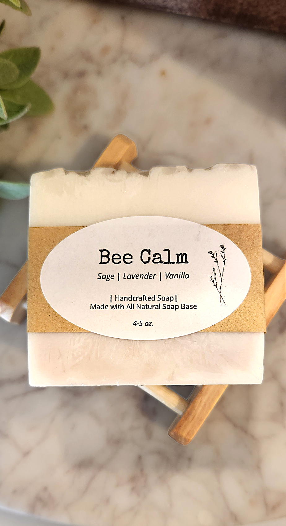 Bee Calm - Natural Soap (Sage, Lavender & Vanilla)