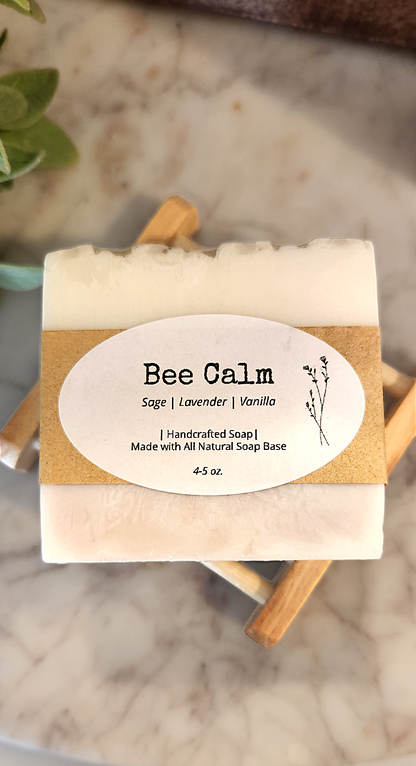 Bee Calm - Natural Soap (Sage, Lavender & Vanilla)