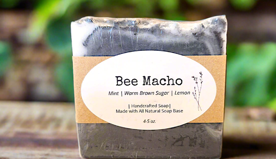 Bee Macho - Natural Soap (Mint, Warm Brown Sugar & Lemon)