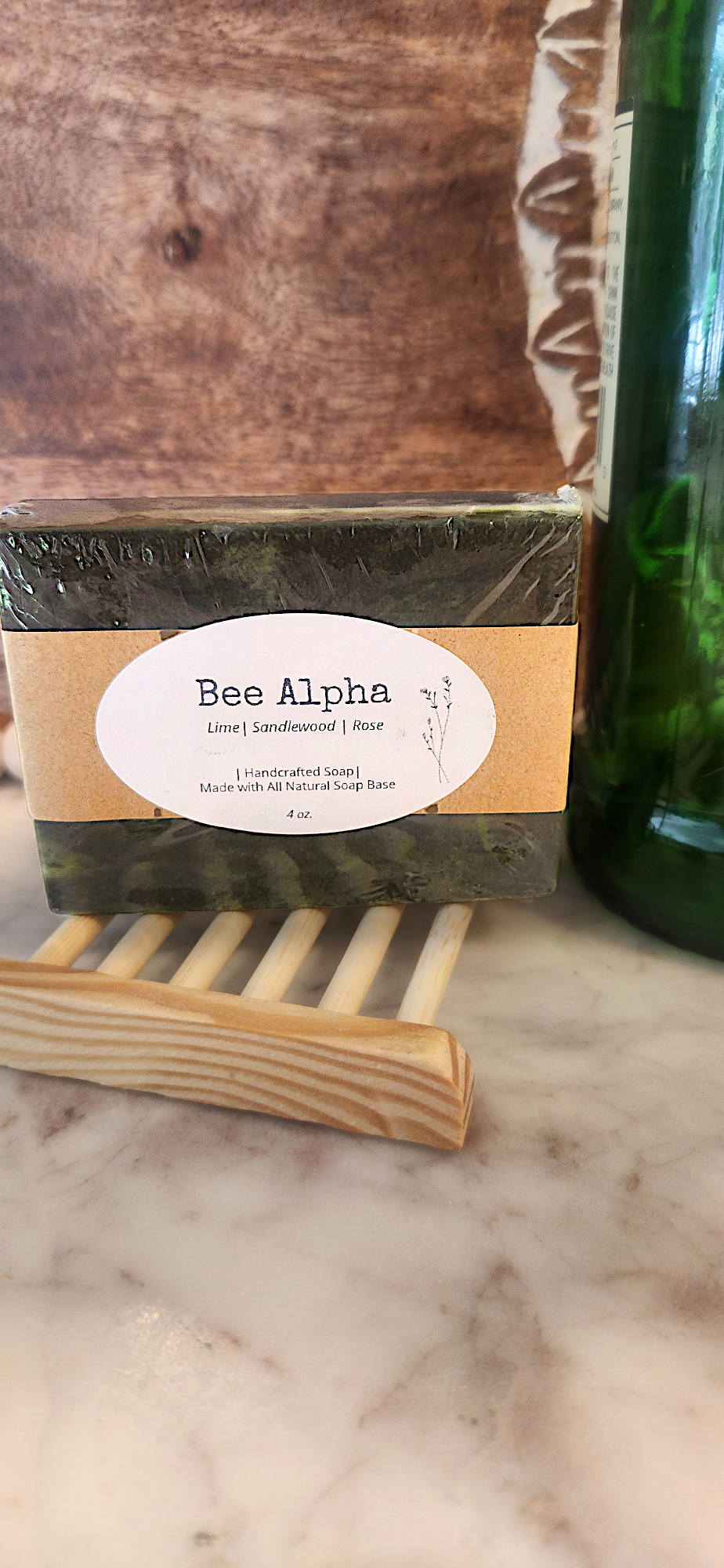 Bee Alpha - Natural Soap (Lime, Sandalwood, Rose)